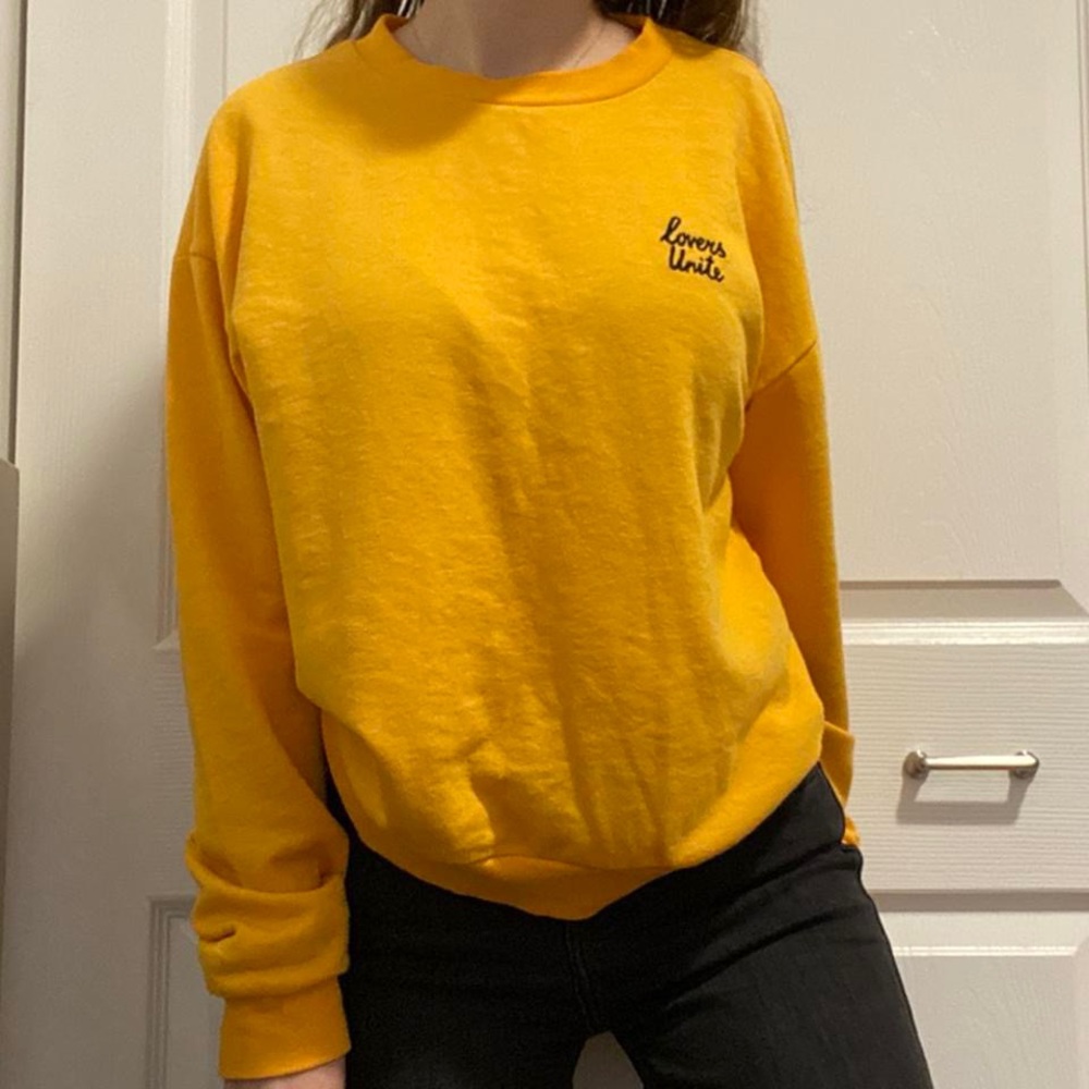 H&M bright orange sweater